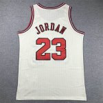 NBA 23 Jordan Chicago Bulls Maillot crème brodé